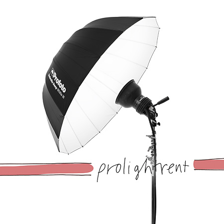 Schirm M deep weiss 105cm