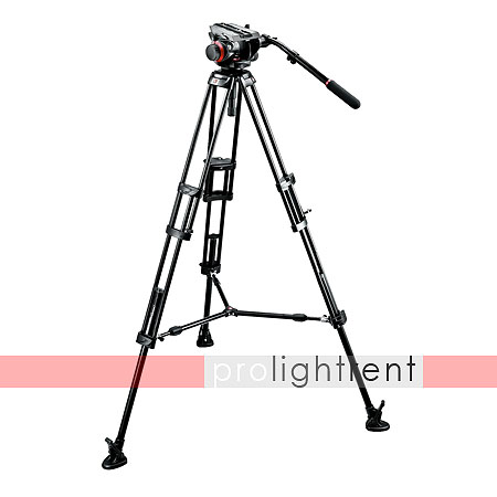 Manfrotto Videostativ (546) mit Fluidneiger 504HD