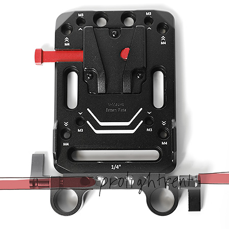 V-Mount Platte für 15mm Rods